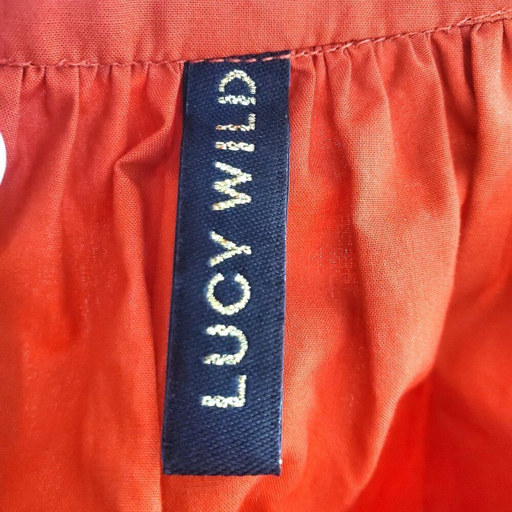 LUCYWILD Garmentory RED Shift DRESS Japanese Cotton  Size XS~ NWOT! ~ RET:$515 - Picture 14 of 15